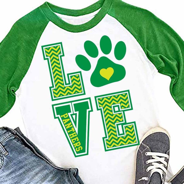 Varsity Chevron Love SVG Instant download football team spirit Panther Cheer bears, cutfile tigers  vectorfile Baseball DXF Football SVG