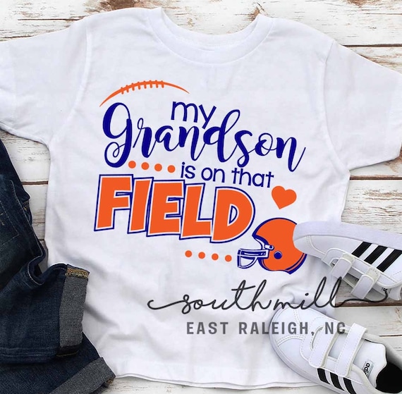 My grandson is on the field SVG Football Svg Football cut | Etsy