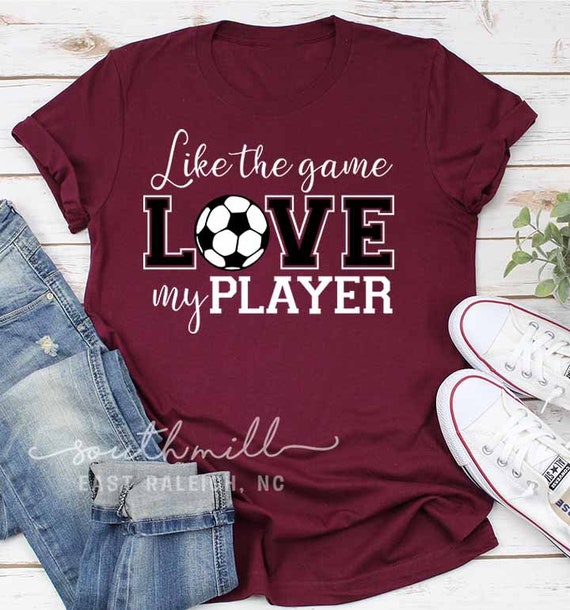 Like The Game Love The Player Soccer Football Basketball Etsy