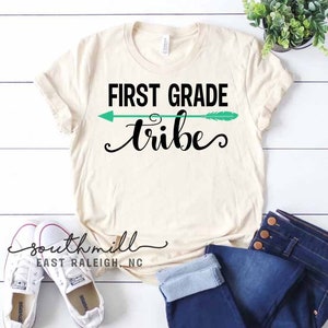 First Grade Tribe SVG, School Svg, First Grade cut file, DXF, Instant Download, Printable, Sublimation, Print and Cut, DWG