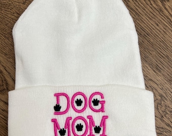 Czapka dla mamy psa | Czapka z haftowanym nadrukiem łapy