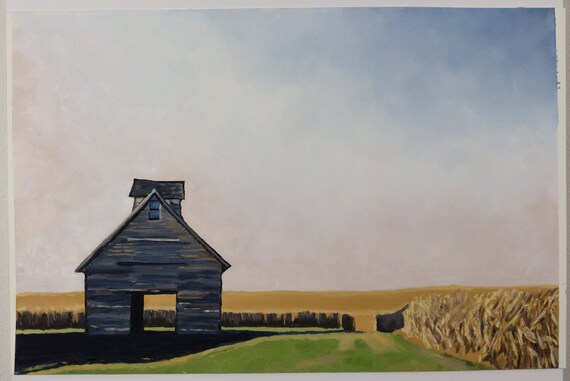 Corn Crib Near Dallas County Iowa Etsy