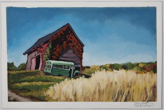 Conklin S Barn And Green Bus Pomona New York Etsy
