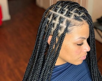 Knotless Box Braids Etsy The protective style can be worn in a it can be installed the traditional way, meaning the braid begins with a small knot at the root of the scalp, or you can go the knotless box braids route. knotless box braids etsy