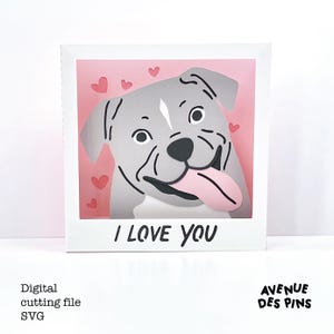 Dog Love Pop-Up Card SVG for Cricut | Valentine's, Birthday, Anniversary Greeting