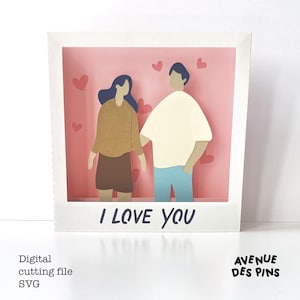 Love Pop-Up Card SVG for Cricut | Valentine's, Wedding, Anniversary Greeting