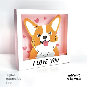 Dog Love Pop-Up Card SVG for Cricut | Valentine's, Birthday, Anniversary Greeting