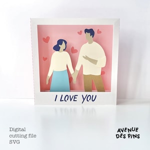 Love Pop-Up Card SVG for Cricut | Valentine's, Wedding, Anniversary Greeting