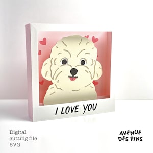 Dog Love Pop-Up Card SVG for Cricut | Valentine's, Birthday, Anniversary Greeting