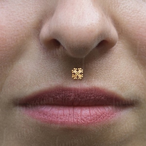 Lip Jewelry. Medusa Lip Piercing. Monroe Gold Piercing. Labret Earring. Flat Back Earring Surgical Steel. Philtrum Piercing Jewelry.