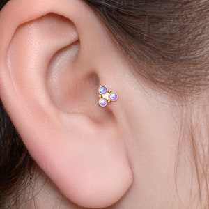 Labret Earring. Cartilage Earring Stud. Surgical Steel Forward Helix Stud. Tragus Jewelry. Conch Piercing. Tragus Stud Flat Back.