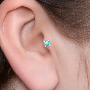 Tragus Earring. Cartilage Earring Stud. Forward Helix Piercing. Conch Stud. Internally Threaded Labret Piercing. Flat Back Helix Earrings.