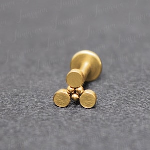 Philtrum-Piercing. Medusa-Labret. Monroe-Piercing-Schmuck. Lippenring-Ohrstecker. Labret-Ohrstecker. Labret mit Innengewinde. Lippenohrring Gold
