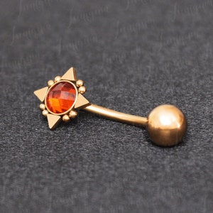 Anneaux de nombril en acier chirurgical. Anneau de ventre. Anneau de nombril. Piercing nombril. Ventre d&#39;haltères. Anneau de nombril court. Piercing nombril 8 mm