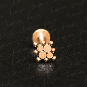 Surgical steel lip piercing. Monroe stud. Labret piercing. Flat back stud. Medusa jewelry. Philtrum labret piercing. Labret jewelry.