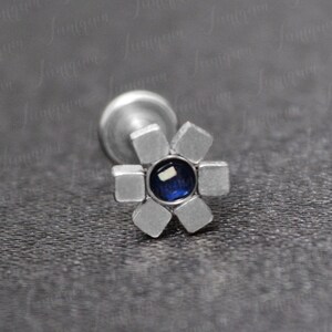 Lip piercing stud. Philtrum jewelry. Surgical steel labret stud. Medusa piercing jewelry. Monroe lip ring. Flat back earring.