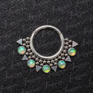 Tribal septum ring. Septum clicker. Septum ring. Daith earring 16g. Surgical steel cartilage hoop. Daith piercing. Septum jewelry. Nose ring