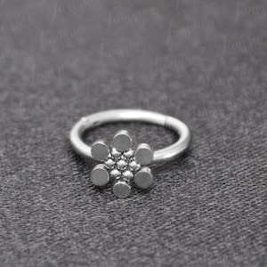 Conch piercing. Tragus piercing jewelry. Surgical steel cartilage hoop earring. Forward helix earring. Rook earring hoop. Clicker earring.