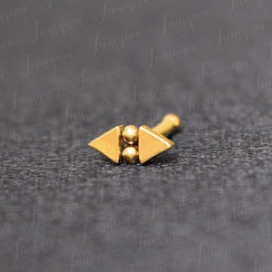 Nose stud. Surgical steel nose stud. Nose ring stud. Nose jewelry. Nose piercing stud. Nose bone stud 18g. Nose screw gold. Nose pin.