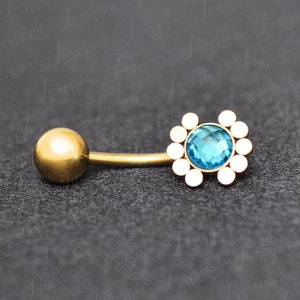 Piercing en el ombligo. Anilla para ombligo corta. Anillo para ombligo de acero quirúrgico. Piercing ombligo 8mm. Barra para el vientre dorada. Piercing en el ombligo. Joyas para el ombligo.