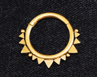 Piercing pour le septum 16 g. Bijoux Daith. Anneau de septum en acier chirurgical. Boucle d&#39;oreille Daith. Anneau de nez. Clicker Septum. Bijoux à septum. Anneau de septum tribal