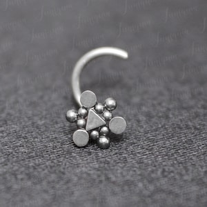 Nose piercing jewelry. Nose stud opal. Nose ring. Nose earring. Surgical steel nose ring. Opal nose ring. Nose jewelry 18 gauge. Nose post.