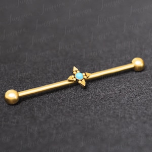 Industrial Barbell Surgical Steel. Industrial Piercing Jewelry. Scaffold Barbell 14g. Straight Barbell Piercing. Industrial Bar Earring.