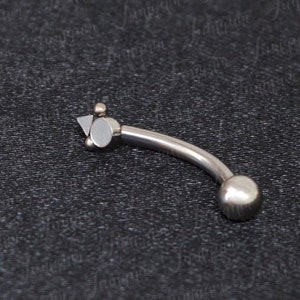 Eyebrow Jewelry. Eyebrow Piercing. Rook Earring Opal. Rook Ring. Surgical Steel Barbell Earrings. Eyebrow Barbell. Rook Piercing Jewelry.