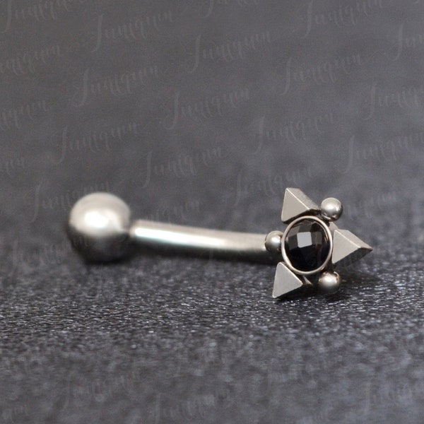 Rook Jewelry Surgical Steel. Eyebrow Barbell. Curved Barbell Earring. Rook Piercing Jewelry 16g. Eyebrow Ring. Eyebrow Piercing Gold.