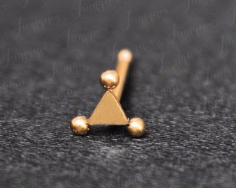 Nose stud. Surgical steel nose stud. Nose ring stud. Nose jewelry. Nose piercing stud. Nose bone stud 18g. Nose screw gold. Nose pin.