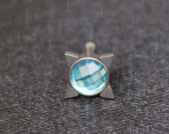 Nose Piercing Jewelry. Nose Stud Opal. Nose Ring. Nose Earring. Surgical Steel Nose Ring. Opal Nose Ring. Nose Jewelry 18 Gauge. Nose Post.