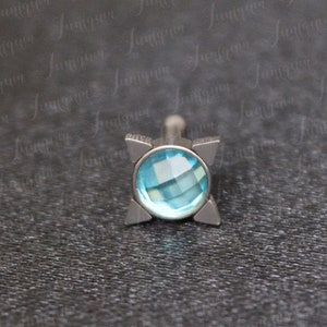 Nose Piercing Jewelry. Nose Stud Opal. Nose Ring. Nose Earring. Surgical Steel Nose Ring. Opal Nose Ring. Nose Jewelry 18 Gauge. Nose Post.
