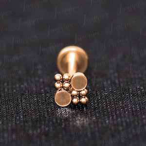 Tragus Stud Flat Back. Conch Earring. Labret Jewelry. Forward Helix Earring. Cartilage Earring Stud. Internally Threaded Helix. Conch Stud.
