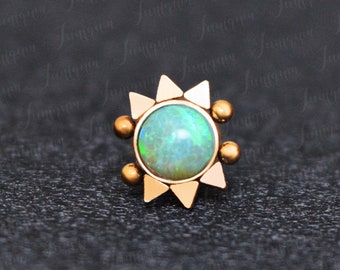 Surgical Steel Nose Stud. Nose Bone Stud. Nose Screw Stud 18g. Opal Nose Ring. Nose Piercing Jewelry. Nose Earring. Nose Post. Nose Pin.