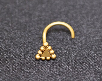 Nose Stud. Surgical Steel Nose Stud. Nose Ring Stud. Nose Jewelry. Nose Piercing Stud. Nose Bone Stud 18g. Nose Screw Gold. Nose Pin.