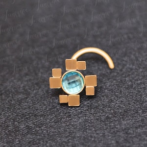 Nose Stud. Surgical Steel Nose Stud. Nose Ring Stud. Nose Jewelry. Nose Piercing Stud. Nose Bone Stud 18g. Nose Screw Gold. Nose Pin.