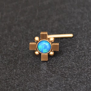 Surgical Steel Nose Stud. Nose Bone Stud. Nose Screw Stud 18g. Opal Nose Ring. Nose Piercing Jewelry. Nose Earring. Nose Post. Nose Pin.