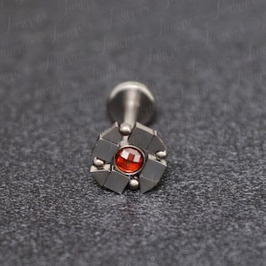 Medusa lip ring. Monroe piercing jewelry. Labret jewelry. Lip labret jewelry. Lip ring 16g. Surgical steel stud earring. Philtrum piercing.