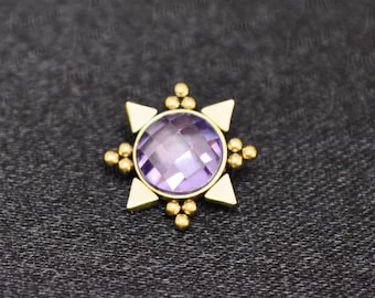 Surgical steel dermal top. Dermal jewelry. Dermal piercing. Dermal anchor top. Body piercing.