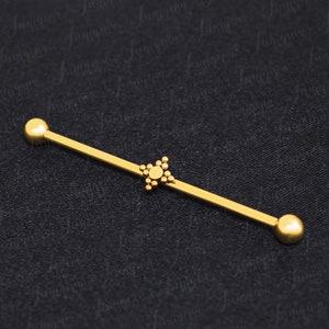 Industrial Barbell Surgical Steel. Industrial Piercing Jewelry. Scaffold Barbell 14g. Straight Barbell Piercing. Industrial Bar Earring.