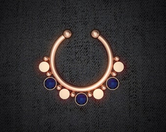 Fake septum ring Surgical steel. Nose cuff. Fake nose ring. Faux septum piercing. Septum cuff. Fake nose piercing