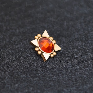 Dermal Jewelry. 316L Surgical Steel Dermal Piercing. Internally Threaded Dermal Top. Body Piercing Jewelry.