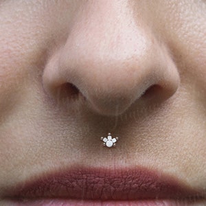 Piercing pour le philtre. Labret Méduse. Bijoux de piercing Monroe. Boucle d&#39;oreille à lèvres. Clous d&#39;oreille en labret. Labret fileté à l&#39;intérieur. Boucle d&#39;oreille pour les lèvres.