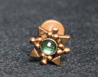 Bague pour les lèvres Medusa. Bijoux de piercing Monroe. Bijoux en labret. Bijoux labret pour les lèvres. Bague à lèvres 16 g. Clous d&#39;oreille en acier chirurgical. Piercing pour le philtre.