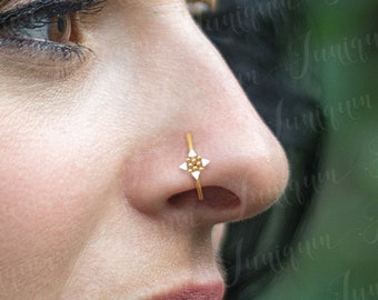 Cerchio per il naso. Anello al naso in acciaio chirurgico. Cerchio per anello al naso. Gioielli per il naso. Cerchio per piercing al naso. Orecchino a cerchio in cartilagine d&#39;acciaio chirurgico. Orecchino ad elica.