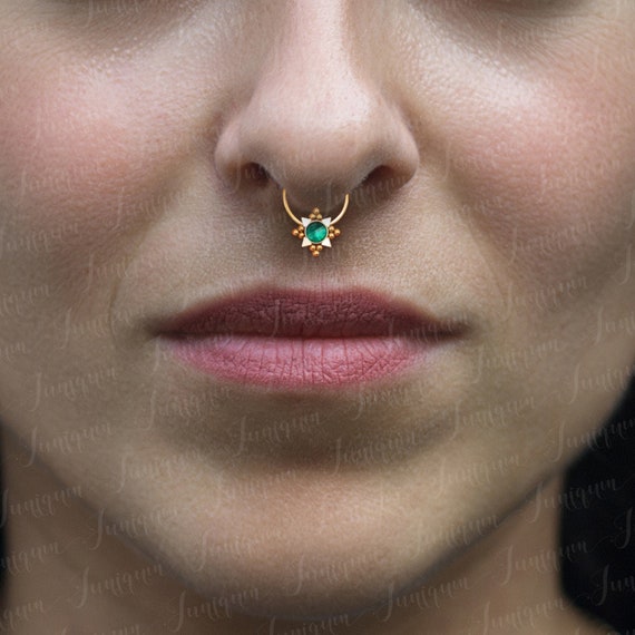 Gold surgical steel septum ring deals