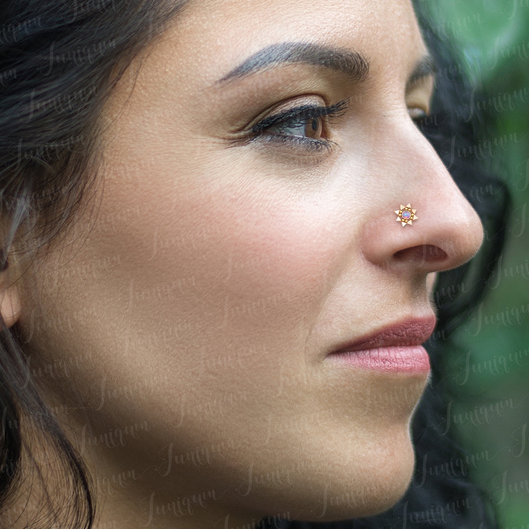 Bone Hook Nose Piercing Nose Rings Zolure 18G 20G 22G Nose Pin