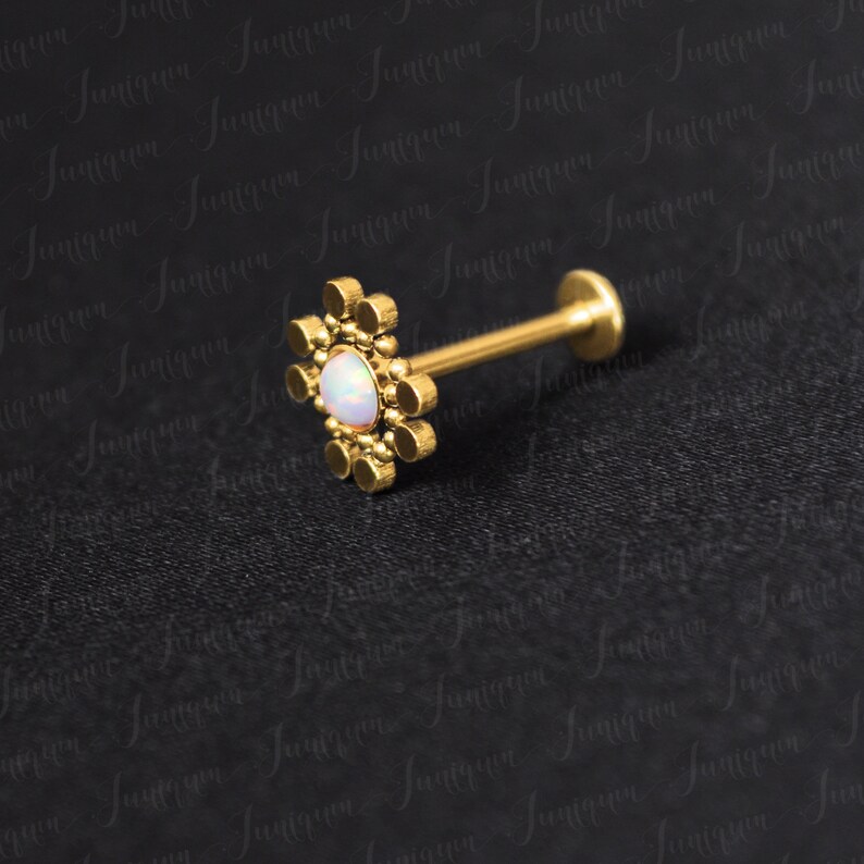 Surgical Steel Cartilage Stud Earring. Flat Back Helix Etsy