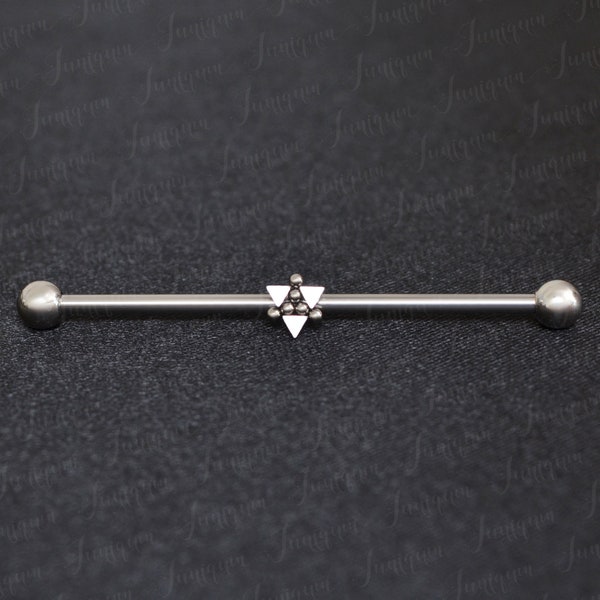 Industrial Piercing Earring. Surgical Steel Barbell Piercing 14g. Industrial Barbell 32mm 35mm 38mm 50mm. Industrial Jewelry Piercing.