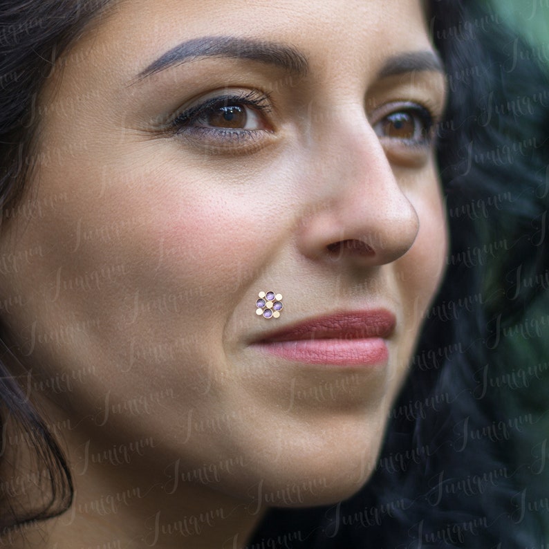 Lip Jewelry. Medusa Lip Piercing. Monroe Gold Piercing. Labret Etsy